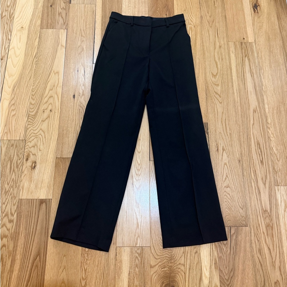 Express Size 4 Women Classic Wide-Leg Black Trouser Pants